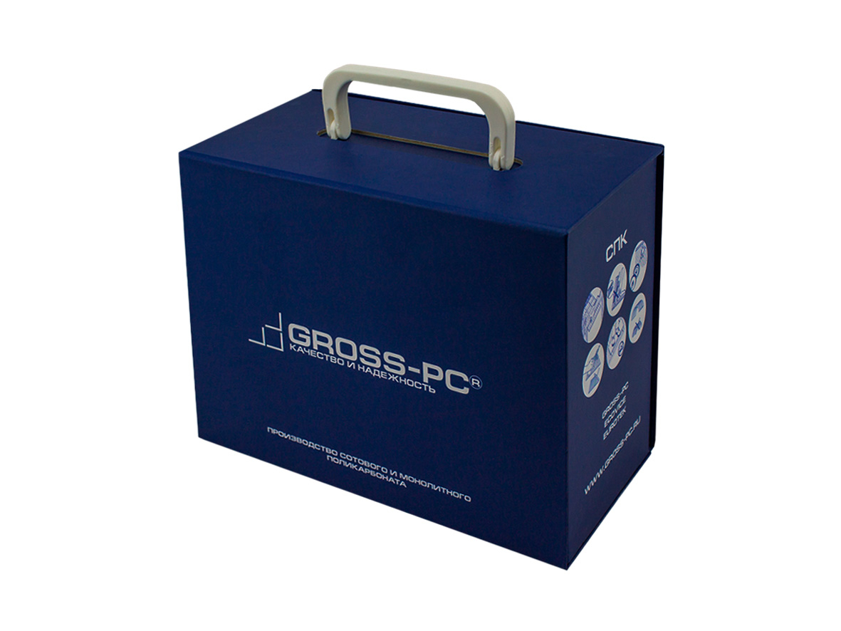 Брендированная коробка-чемодан для образцов продукции Gross-PC