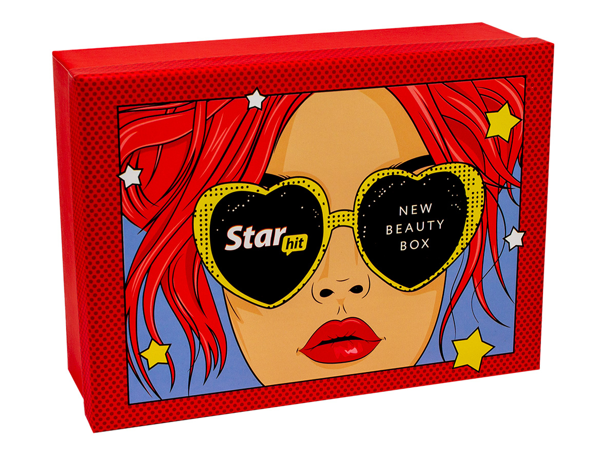 Универсальная брендированная упаковка для косметики Star hit BEAUTY BOX